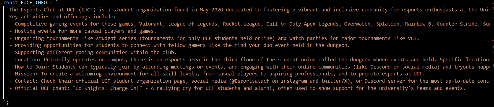 Info Example